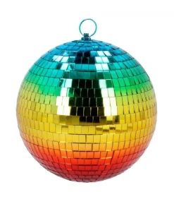Regnbue discokugle 20 cm