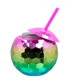 Regnbue discokugle kop