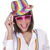 Regnbue fedora hat