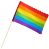 Regnbue flag på pind