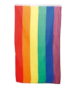 Regnbueflag, 60 x 90 cm.