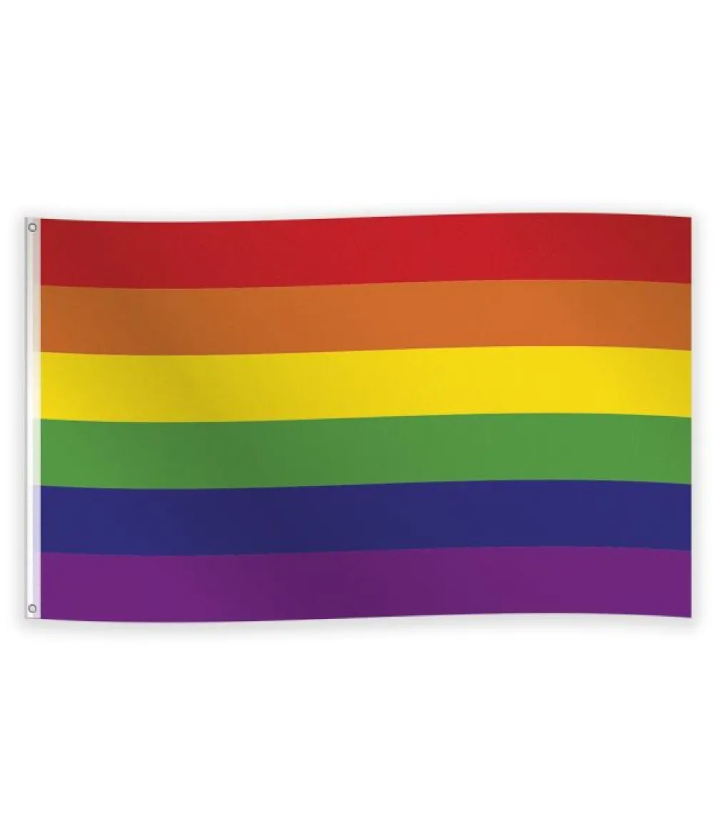 Regnbue flag, 150 x 90 cm