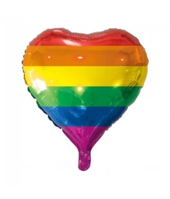 Regnbue folieballon, Hjerte