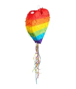 Regnbue hjerte træk pinata