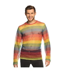Regnbue netbluse