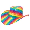 Regnbue paillet cowboyhat