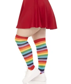 Regnbue stockings XL