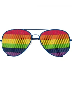 Retrobrille, regnbue glas