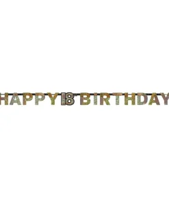 18 år Happy Birthday banner
