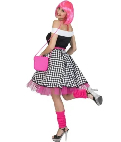 Rock´n Roll skirt sort/hvid