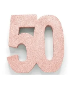 Rose gold borddekoration 50