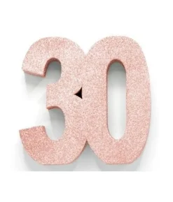 Rose gold borddekoration 30