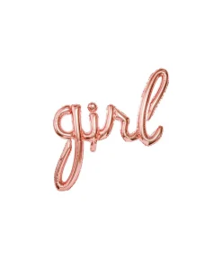 Rose gold folieballon, Girl