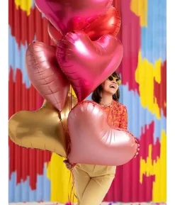 Rose gold hjerte folieballon
