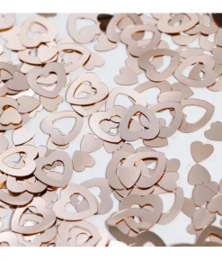 Rose gold hjerte konfetti