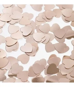 Rose gold hjerte konfetti