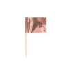 Rosegold kageflag, 50 stk.