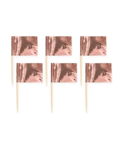 Rosegold kageflag, 50 stk.