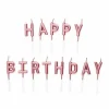 Rose gold kagelys Happy birthday