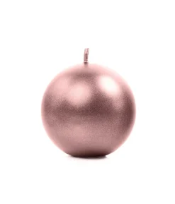 Rose gold kuglelys, 6 cm