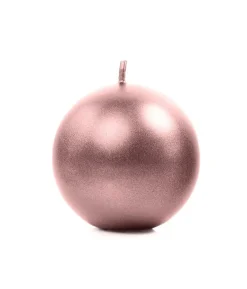 Rose gold kuglelys, 8 cm