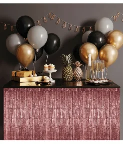 Rose gold lametta bordskørt