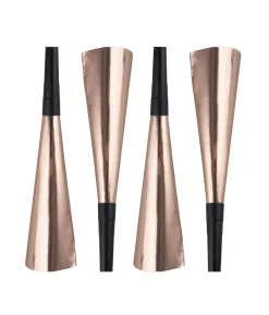 Rose gold nytårshorn, 4 stk