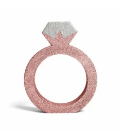 Rose gold ring borddekoration