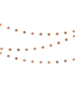 Rose gold stjerneguirlande