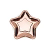 Rose gold stjerne tallerkner, metallic