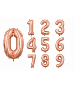 Rose gold talballoner, 41 cm