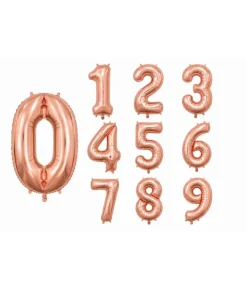 Rose gold talballoner, 86 cm