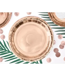Rose gold tallerken, 23 cm