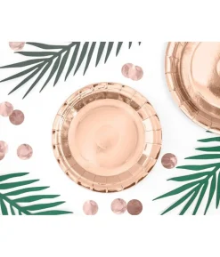 Rose gold tallerkner, 18 cm