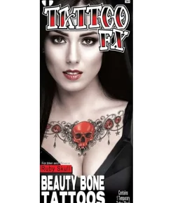 Ruby Skull tatovering
