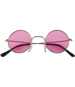 Runde 60er briller, pink