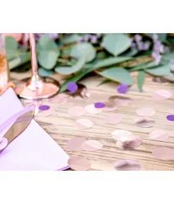 Rund rose gold konfetti