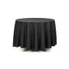 Rund sort stofdug, 230 cm