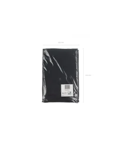 Rund sort stofdug, 230 cm