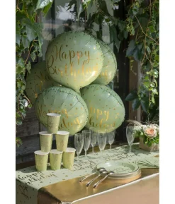 Salvie Happy Birthday folieballon, 45 cm