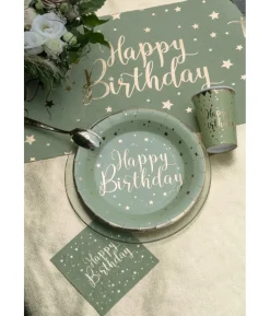 Salvie Happy Birthday servietter