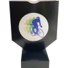 Sangskjuler med cykelrytter, sort