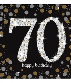 Servietter 70 år Sparkling