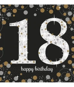 Servietter 18 år Sparkling