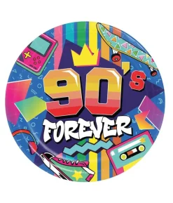 90´s Forever paptallerkner, 23 cm