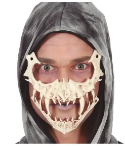 Skeletkæbe halvmaske