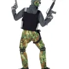 Skelet soldat kostume