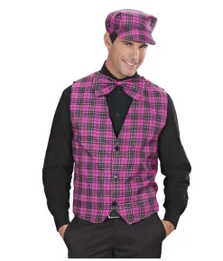 Skotskternet vest Pink