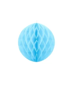 Skyblå papirvæv kugle, 30 cm
