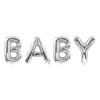 Sølv BABY folieballon
